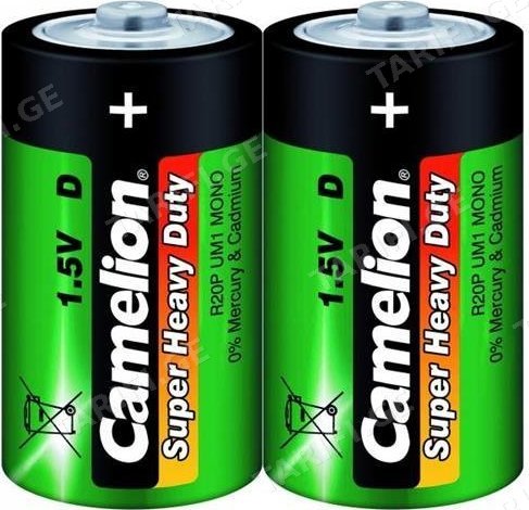 ელემენტი Camelion Super Heavy Duty R20P-BP2B