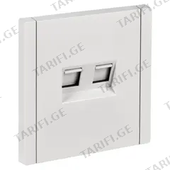 როზეტი IEK FORTE&PIANO RJ45 FP233 2 5E თეთრი