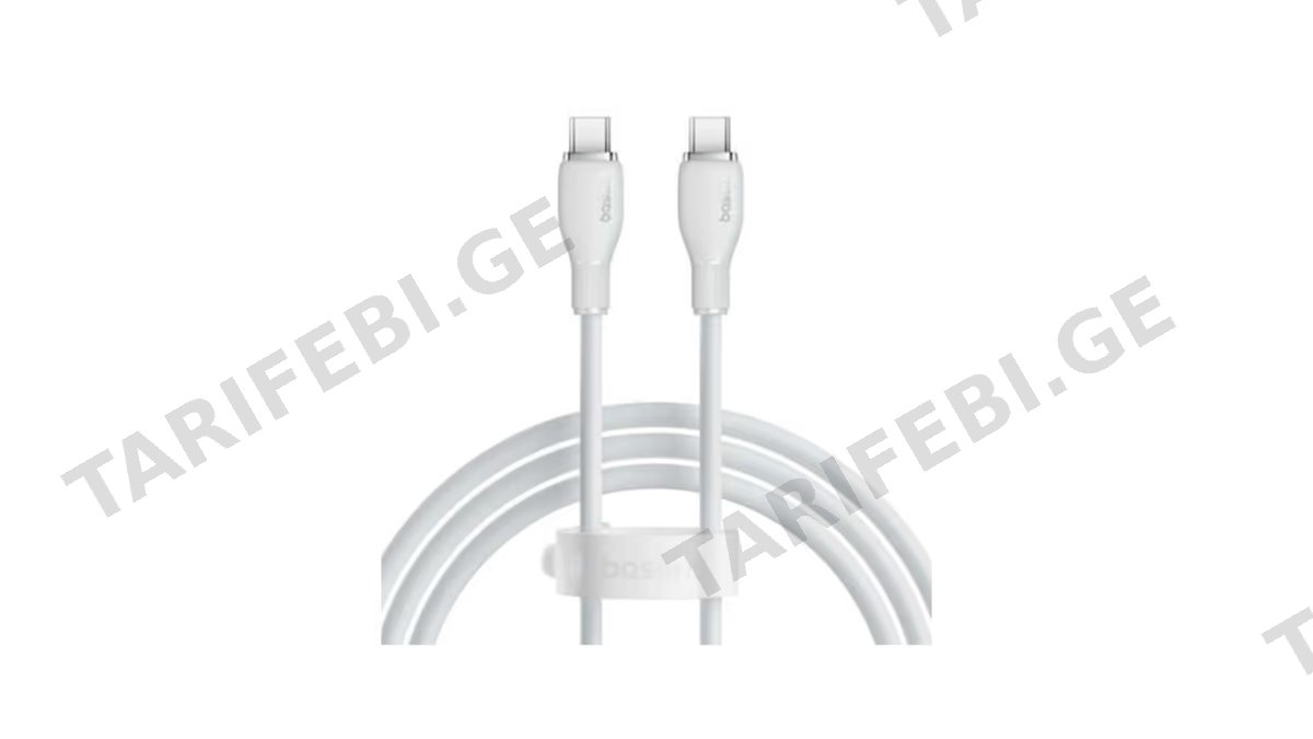 Baseus Pudding Series Fast Charging Cable Type-C to Type-C 100W 1.2m P10355702221-B1