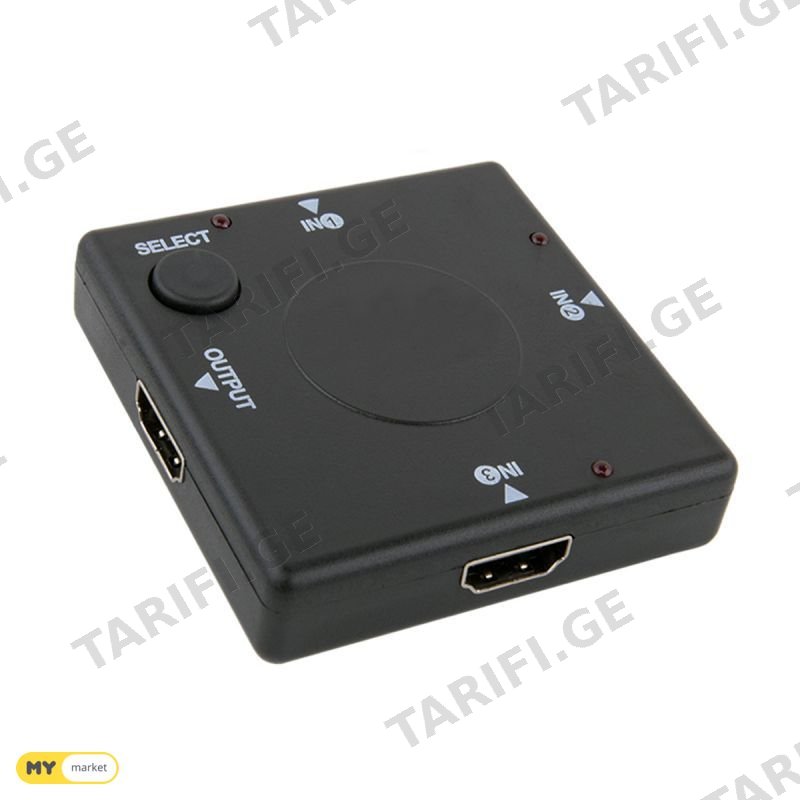 HDMI Switch 1x3,Support HDMI 1.4b,12-bit full 1080p