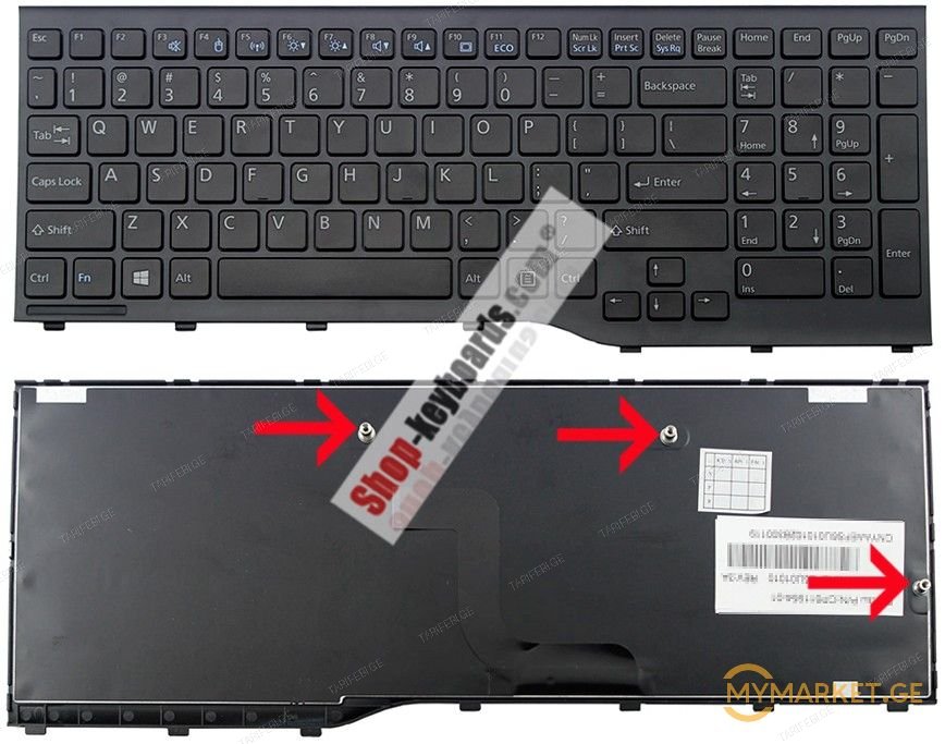 Fujitsu Lifebook AH552 keyboard