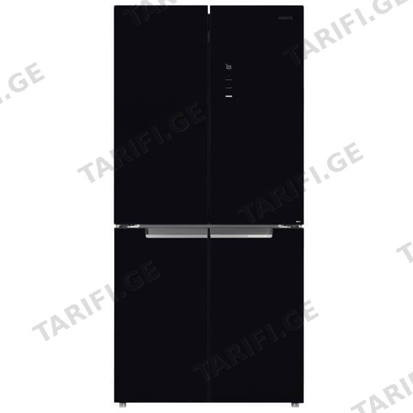 მაცივარი Ardesto DNF-M474GL177, 4674L, E, 35DB, No Frost, Refrigerator, Black Glass