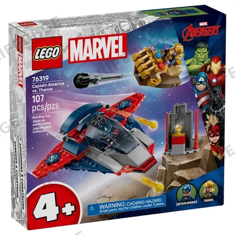 კონსტრუქტორი LEGO 76319 CAPTAIN AMERICA VS. THANOS, 107 ნაწილი