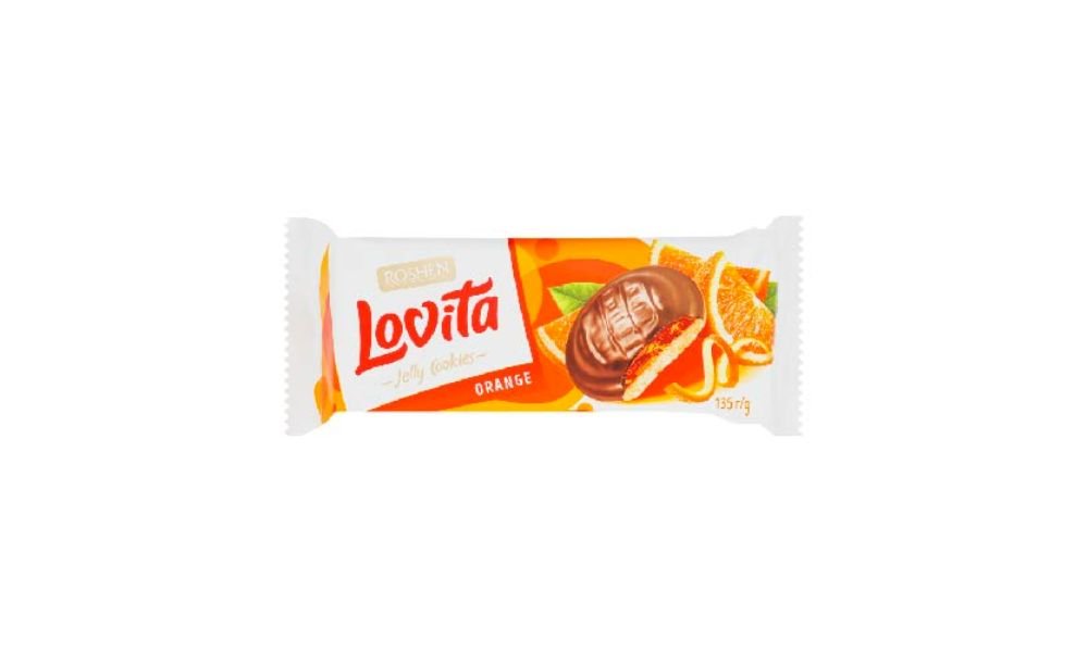 ორცხობილა Lovita ჟელეს შიგთავსით ფორთოხლის გემოთი 135 გრ / 4823077634222