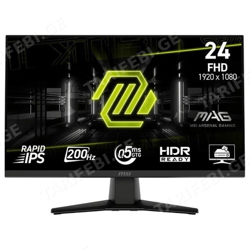 გეიმერული მონიტორი MSI MAG 242F 23.8 ინჩი 200HZ RAPID IPS FHD