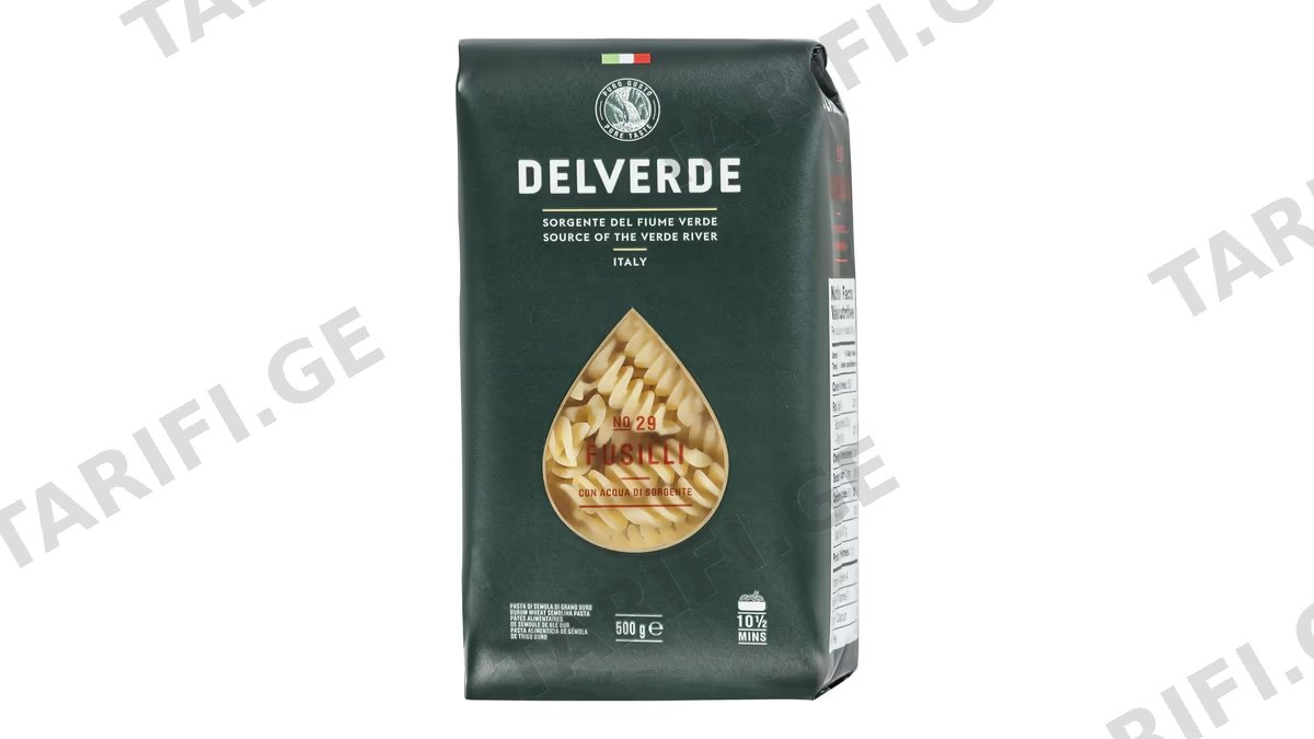 მაკარონი/Delverde/ ფუსილი N29, 500გ