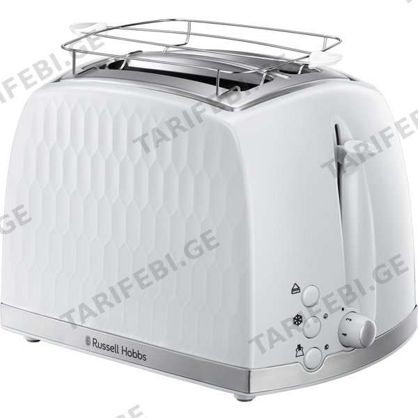 ტოსტერი Russell Hobbs 26060-56/RH Honeycomb, 850W, Toaster, White