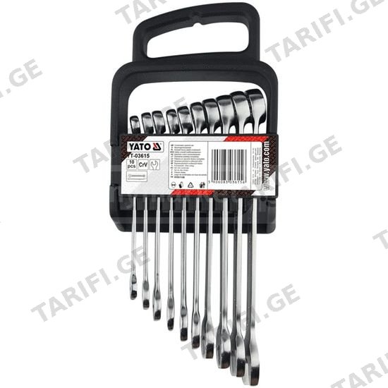 ქანჩის გასაღების ნაკრები YATO YT03615 (10 PCS)