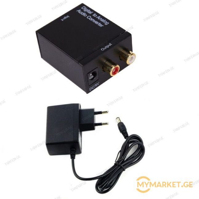 Optical digital Signal To Analog Audio RCA Converter