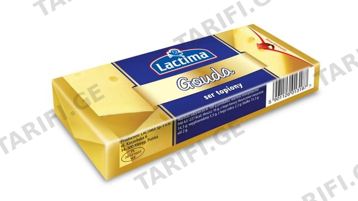 მდნარი ყველი /Lactima/ გაუდა (ფოლგაში) 100 გრ