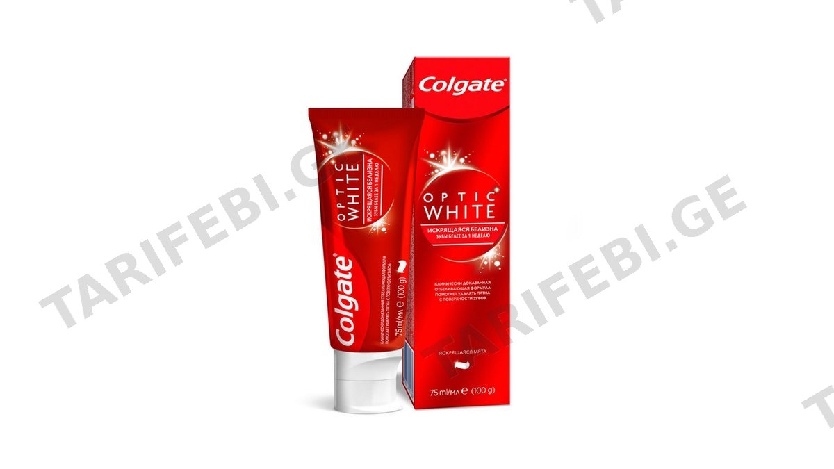 COLGATE Optic White 75 მლ კბილის პასტა