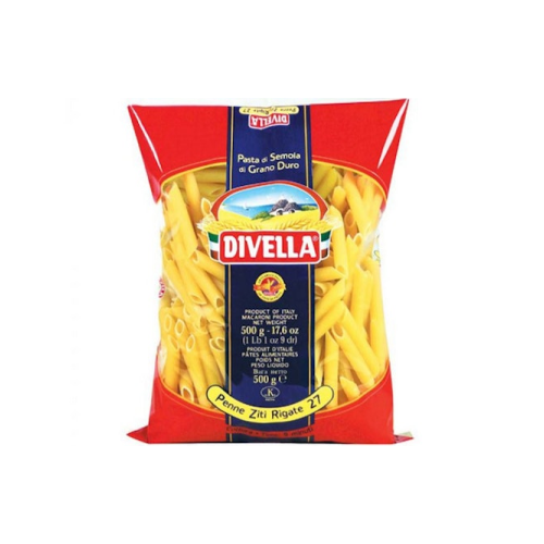 Pasta Pene Ziti Rigat N27 / Divela / 500 gr