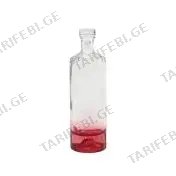 მინის ბოთლი გამჭვირვალე Red 500ml B14