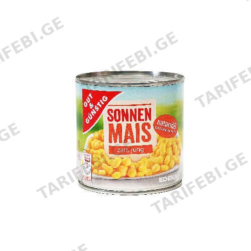 სიმინდი კონსერვირებული ტკბილი /G&G/ 330 გრ