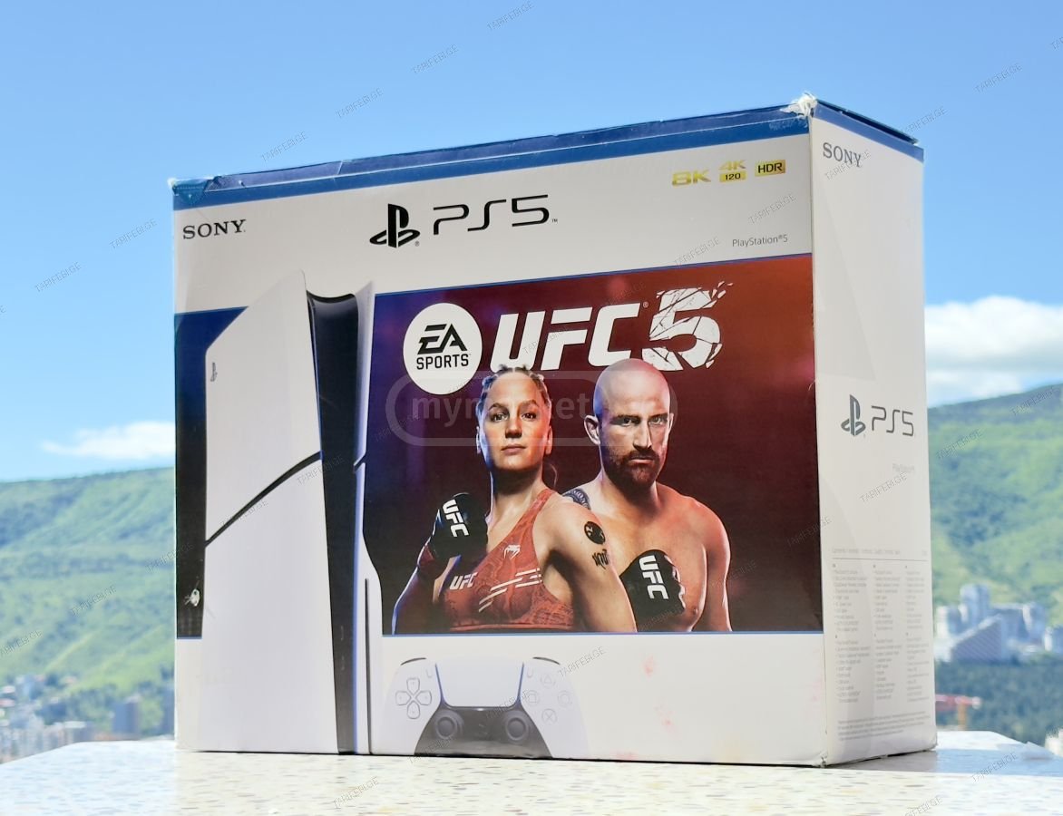 SONY PlayStation PS5 Slim 1TB UFC 5 Bundle (2x ჯოისტიკი)