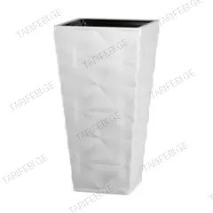 ქოთანი ყვავავილის FORM PLASTIC Diva Slim square 30 თეთრი 4670-011