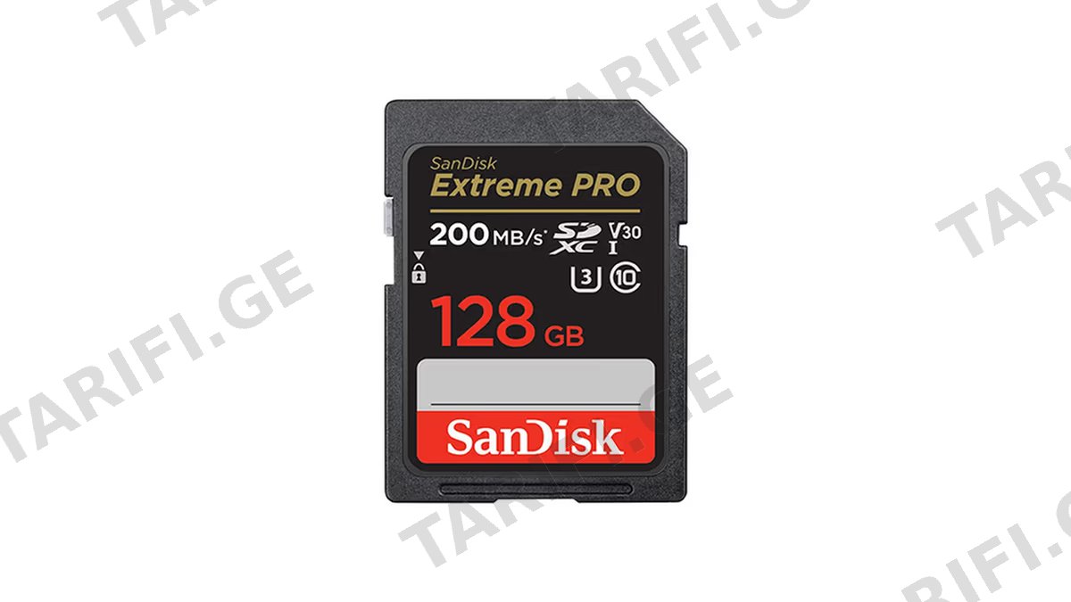 SanDisk 128GB Extreme PRO SD/XC UHS-I Card 200MB/S V30/4K Class 10 SDSDXXD-128G-GN4IN