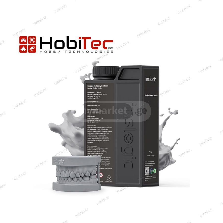 Inslogic Dental Model 3D Printer Resin (Gray, 1kg)