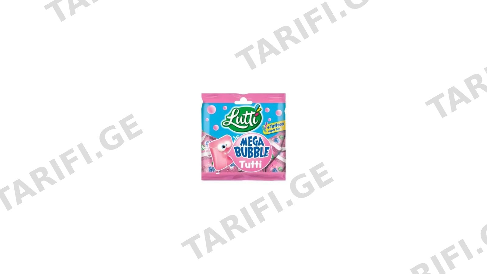 საღეჭი რეზინი "LUTTI" MEGA BUBBLE 85გრ.