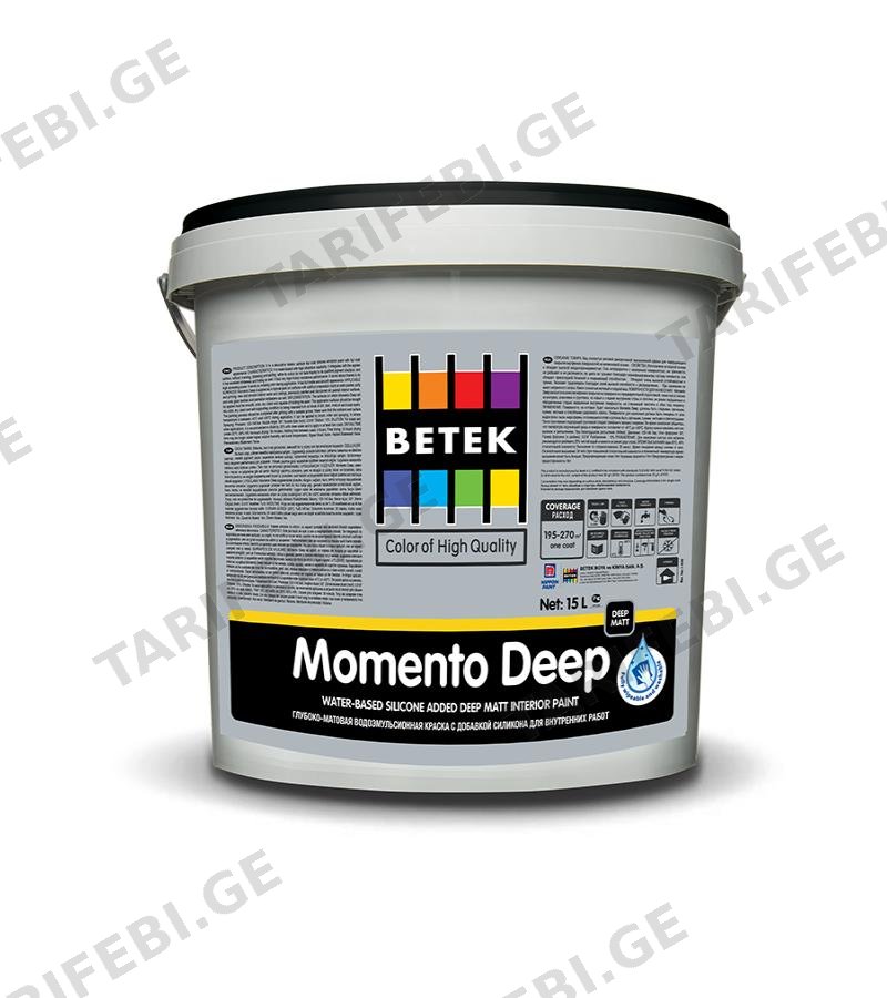 საღებავი BETEK MOMENTO DEEP RG 5 15ლტ