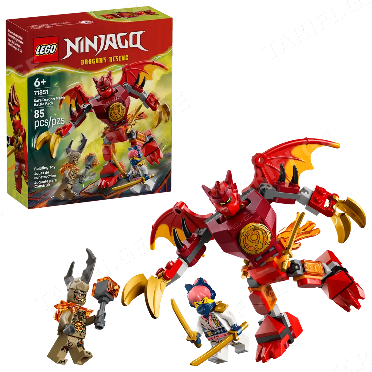 ასაწყობი კონსტრუქცია KAI'S DRAGON MECH BATTLE PACK 71851 | NINJAGO®