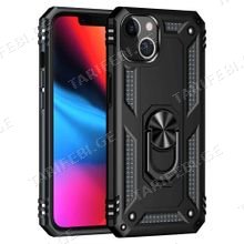 iPhone 13 Sofia Ring Case სილიკონის ქეისი ბეჭდით - შავი