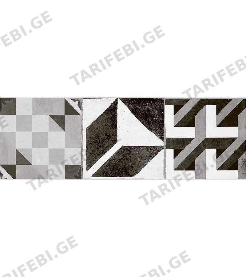 კერამ. ფილა ” REV DECOR HYDRA TITANIO ” 20X60 STAR CERAMIC S.A