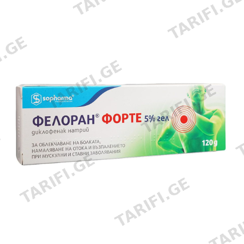 ფელორანი ფორტე გელი 5% 120გრ ტუბი #1