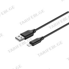 KITs USB 2.0 TO LIGHTNING CABLE 1მ დამტენი კაბელი