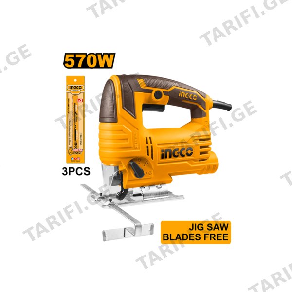 ბეწვა ხერხი 570 ვტ JS57028 INGCO