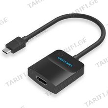 VENTION TDCBB Type-C to HDMI Adapter 0.15M Black ABS Type