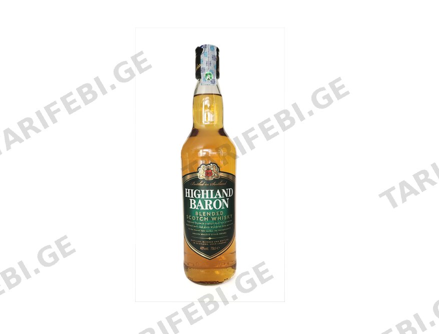 ვისკი "HIGHLAND BARON" 40% 0.7 ლ