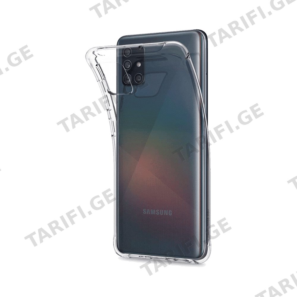 Samsung Galaxy A51 Lux Clear Case გამჭვირვალე სილიკონის ქეისი