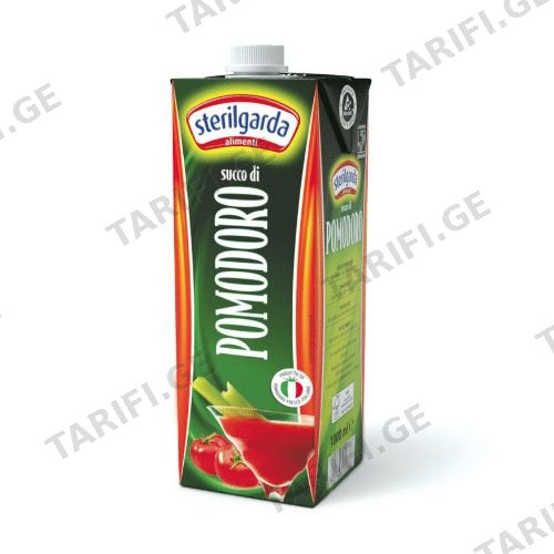 წვენი/ STERILGARDA/პომიდვრის/ 100% ნატურალური / 1ლ