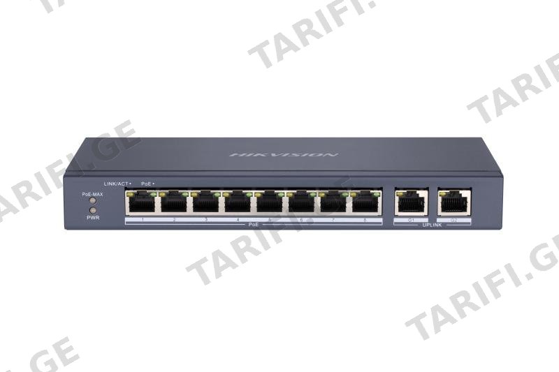 სვიჩი Poe Hikvision,DS-3E0310P-E/M(B) Unmanaged 100M