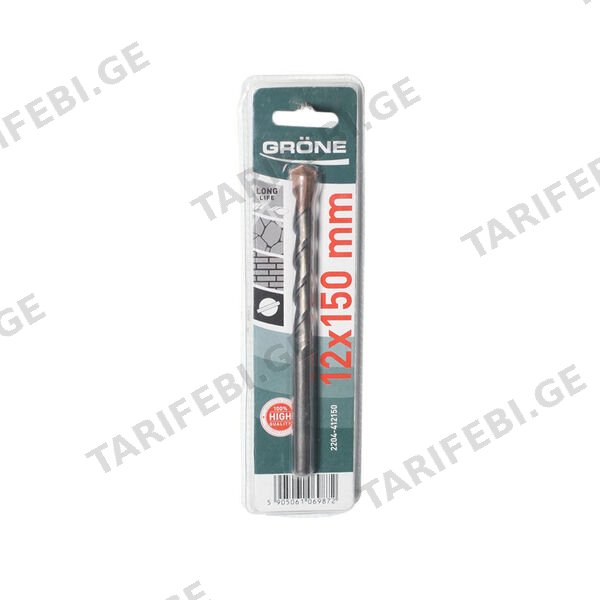 ბეტონის ბურღი 12X150 მმ GRONE