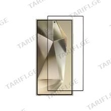 Glass Pro+ Full Screen Tempered Glass 111D Samsung Galaxy S25 Ultra Black მობილურის ეკრანის დამცავი