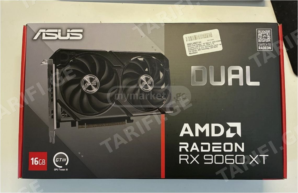 ♨️ ASUS RX 9060 XT 16GB ახალი გარანტიით