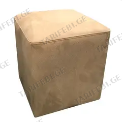 პუფი ალკანტარა 34х40 ბეჟი