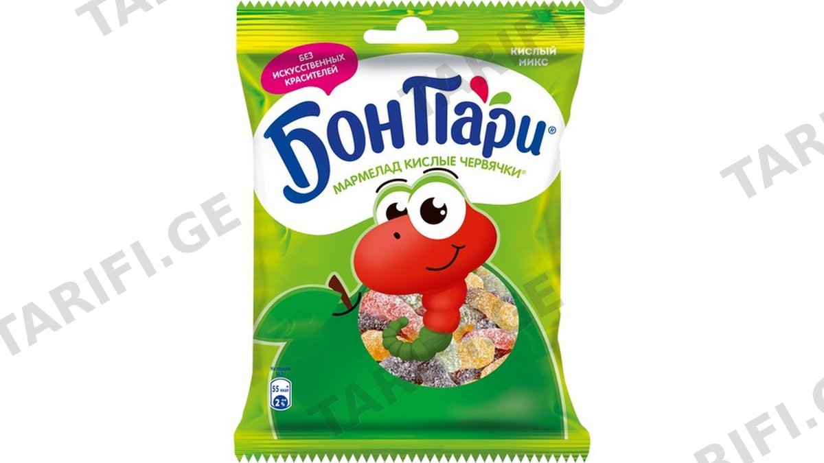 Bon Pari ჟელიბონი მჟავე ჭიაყელები 75გრ