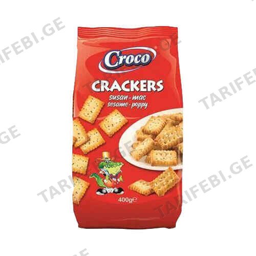 Crackers with sesame and poppy seeds / Cresto / 400 gr