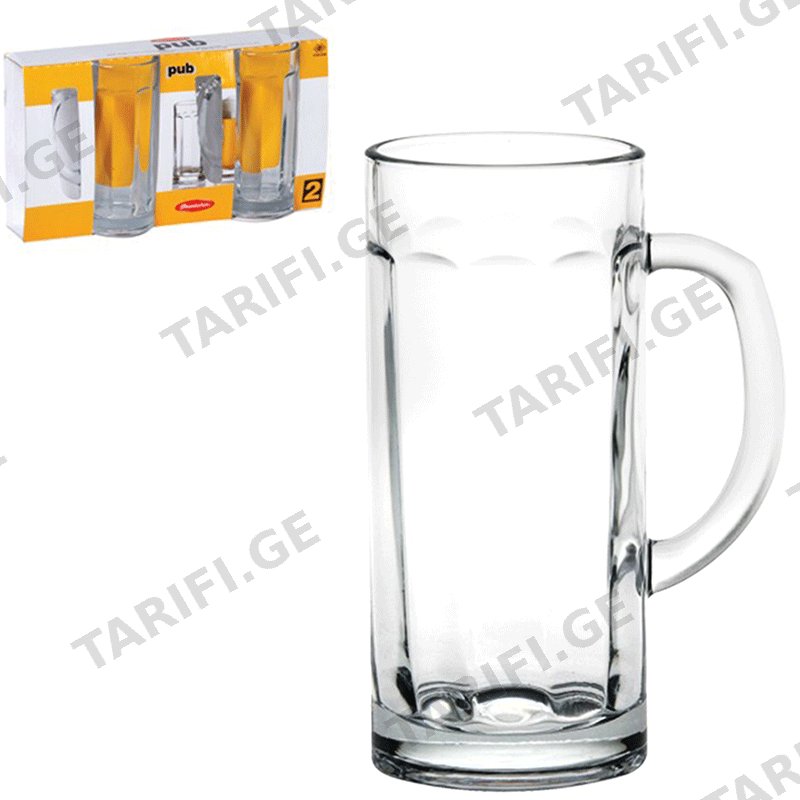 ლუდის ჭიქების ნაკრები PASABAHCE (380ML, 2PCS)