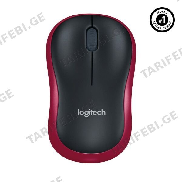 მაუსი Logitech M185 Wireless Mouse RED L910-002240