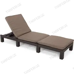 შეზლონგი მოწნილი KETER ყავისფერი 195x65x25,5