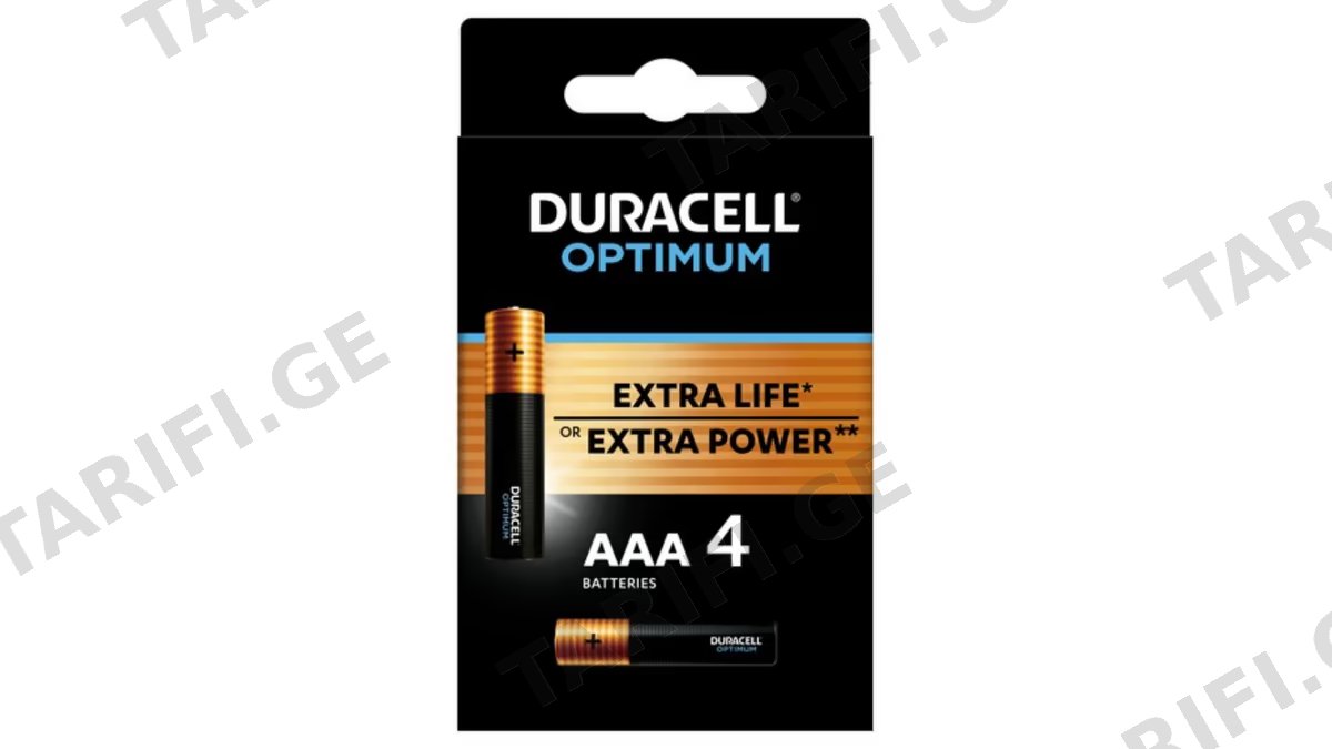 დურასელ ოპტიმუმი AAA4BKP CEE 3L ელემენტი 4ც