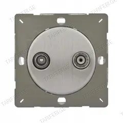როზეტი Varilight R/TV/SAT ფოლადი მქრქალი