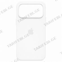 iPhone 17 Pro Max Silicone Case White მობილური ტელეფონის ქეისი