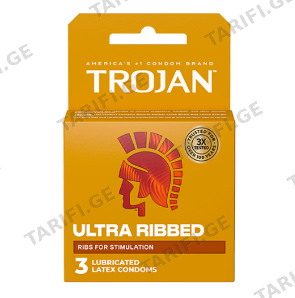 Trojan Ultra Ribbed 3