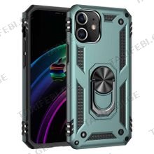 iPhone 12 Sofia Ring Case სილიკონის ქეისი ბეჭდით - მწვანე