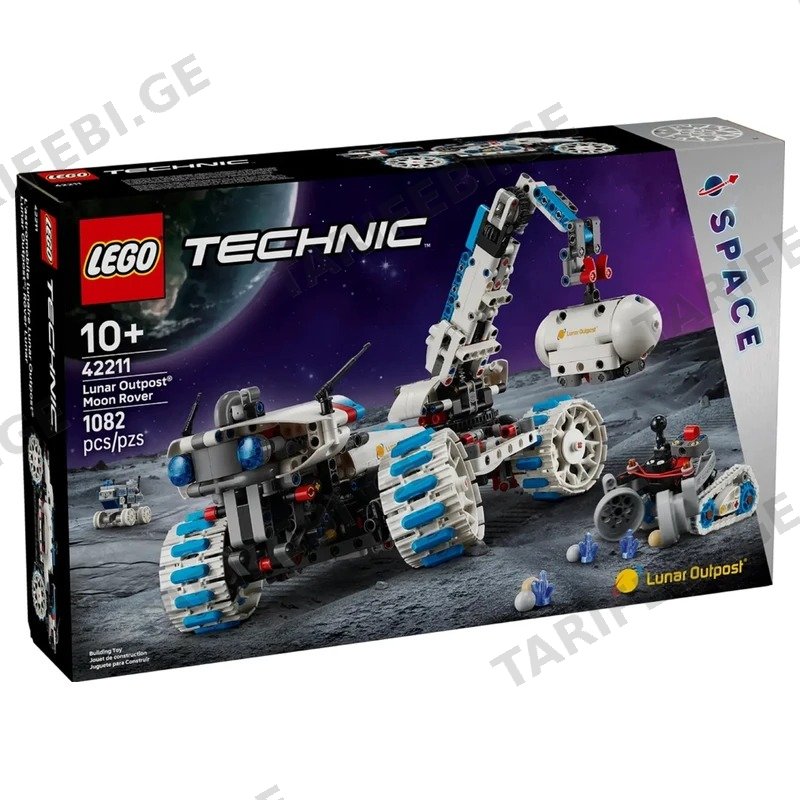ასაწყობი კონსტრუქცია LEGO TECHNIC 42211 LUNAR OUTPOST MOON ROVER